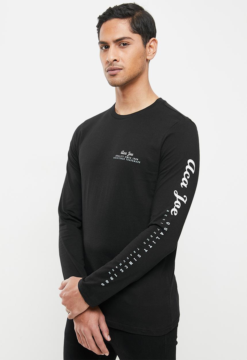 Aca Joe - Aca joe long sleeve T-shirt - black