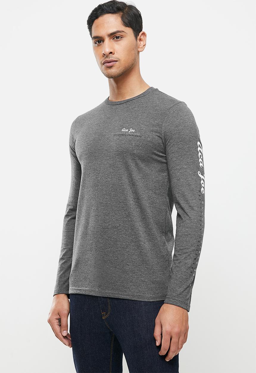 Aca Joe - Aca joe long sleeve T-shirt - charcoal