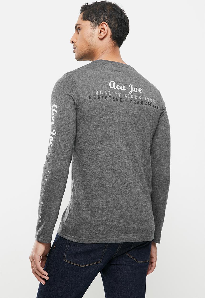 Aca Joe - Aca joe long sleeve T-shirt - charcoal
