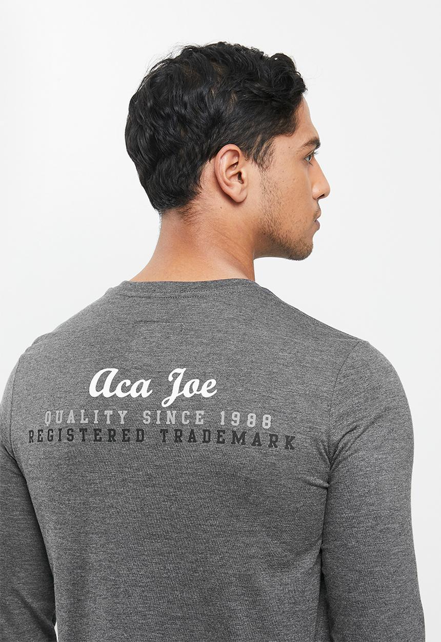 Aca Joe - Aca joe long sleeve T-shirt - charcoal