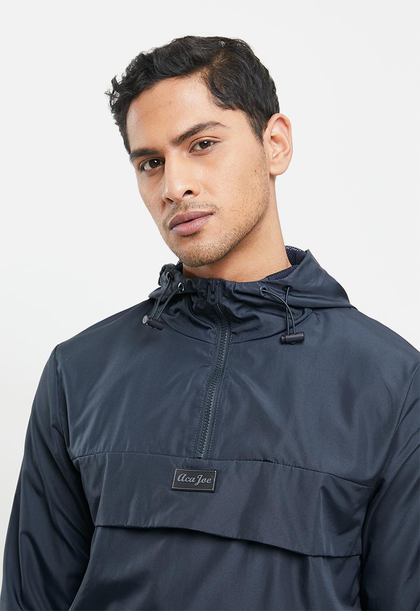 Aca Joe - Aca joe zip thru windbreaker - navy