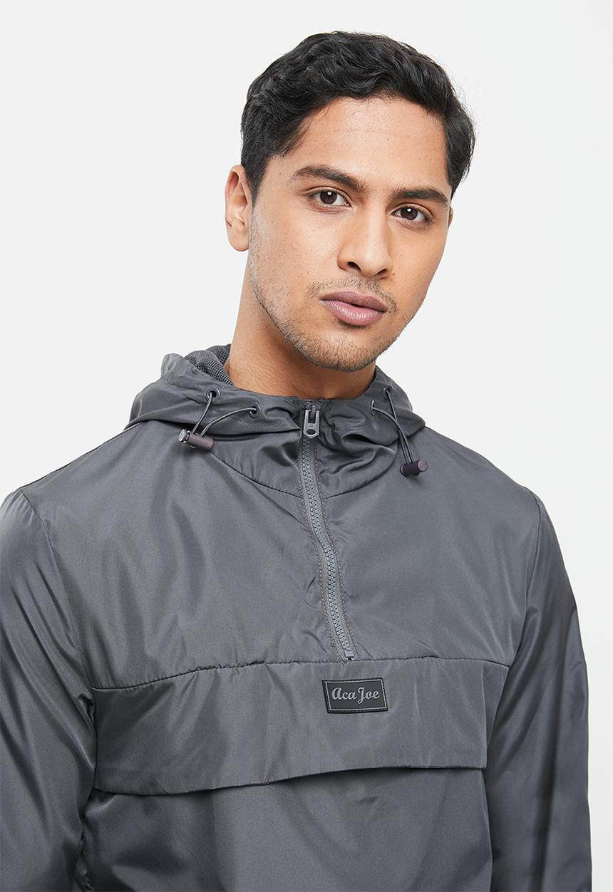 Aca Joe - Aca joe zip thru windbreaker - grey