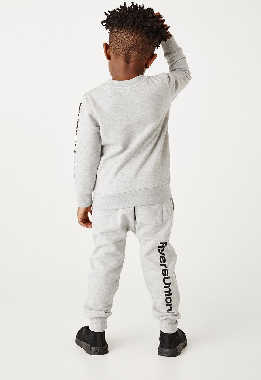 Flyersunion - Brushed fleece crew neck - grey