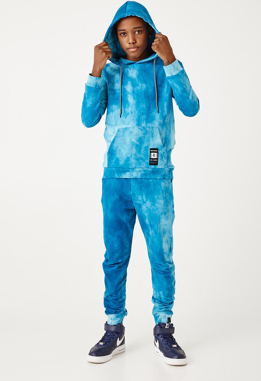 Flyersunion - Ub fleece spectra-dye hoodie - teal