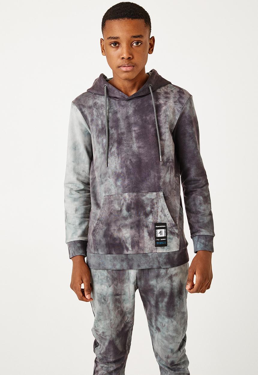 Flyersunion - Ub fleece spectra-dye hoodie - charcoal