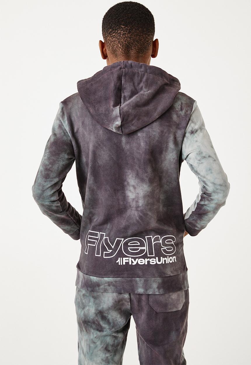 Flyersunion - Ub fleece spectra-dye hoodie - charcoal