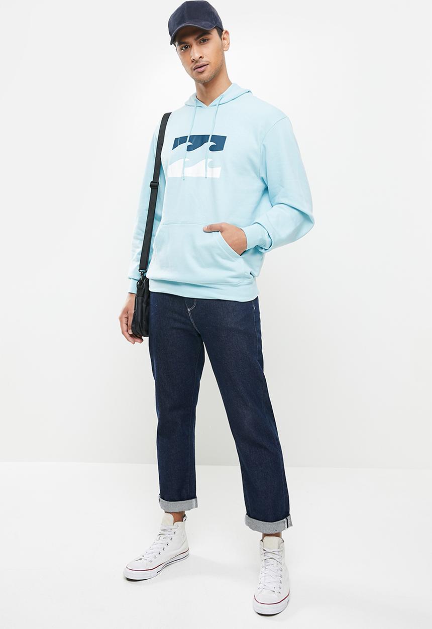Billabong  - Team wave pop hoodie - light blue