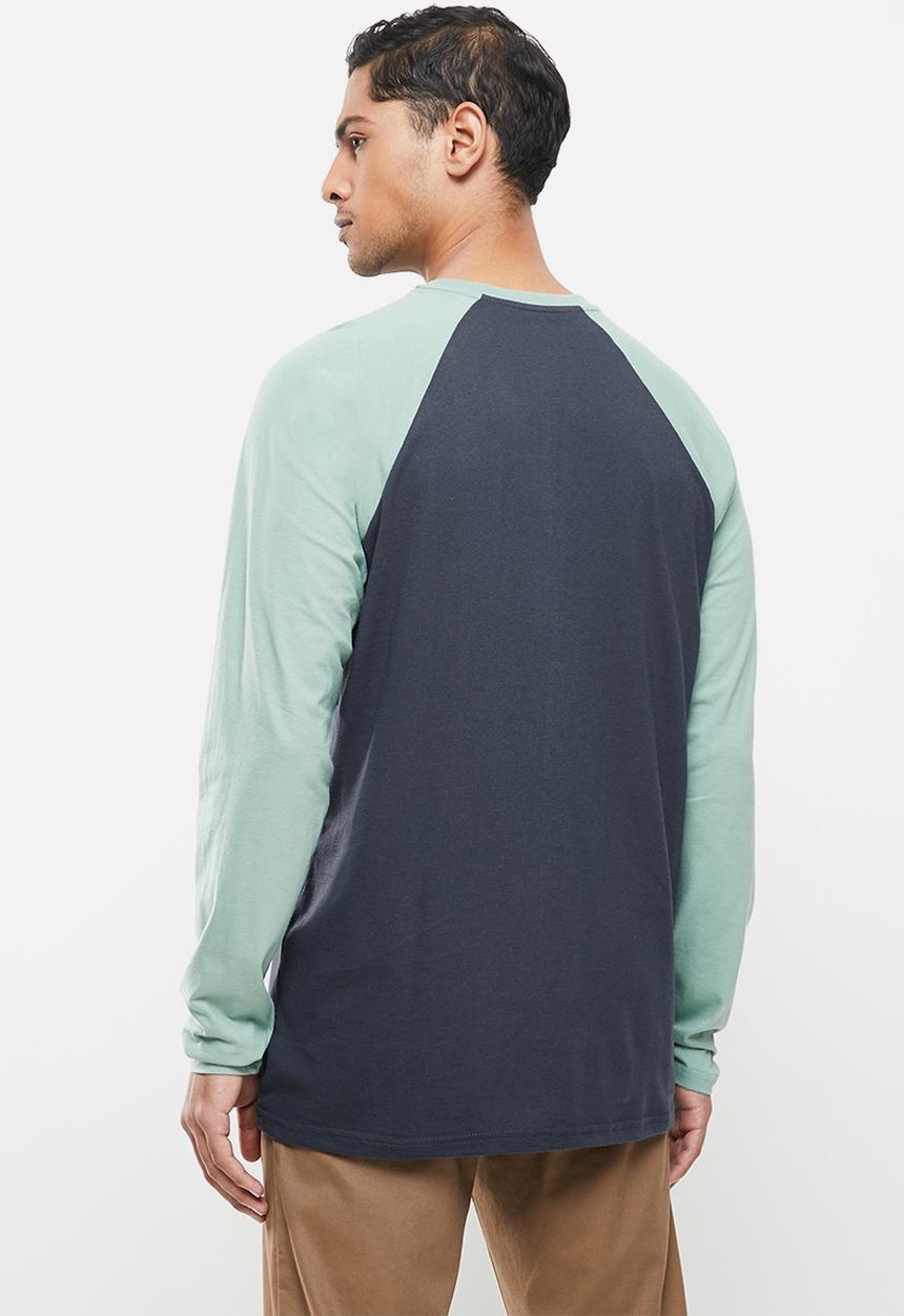 Quiksilver - Lash out long sleeve tee - green & navy