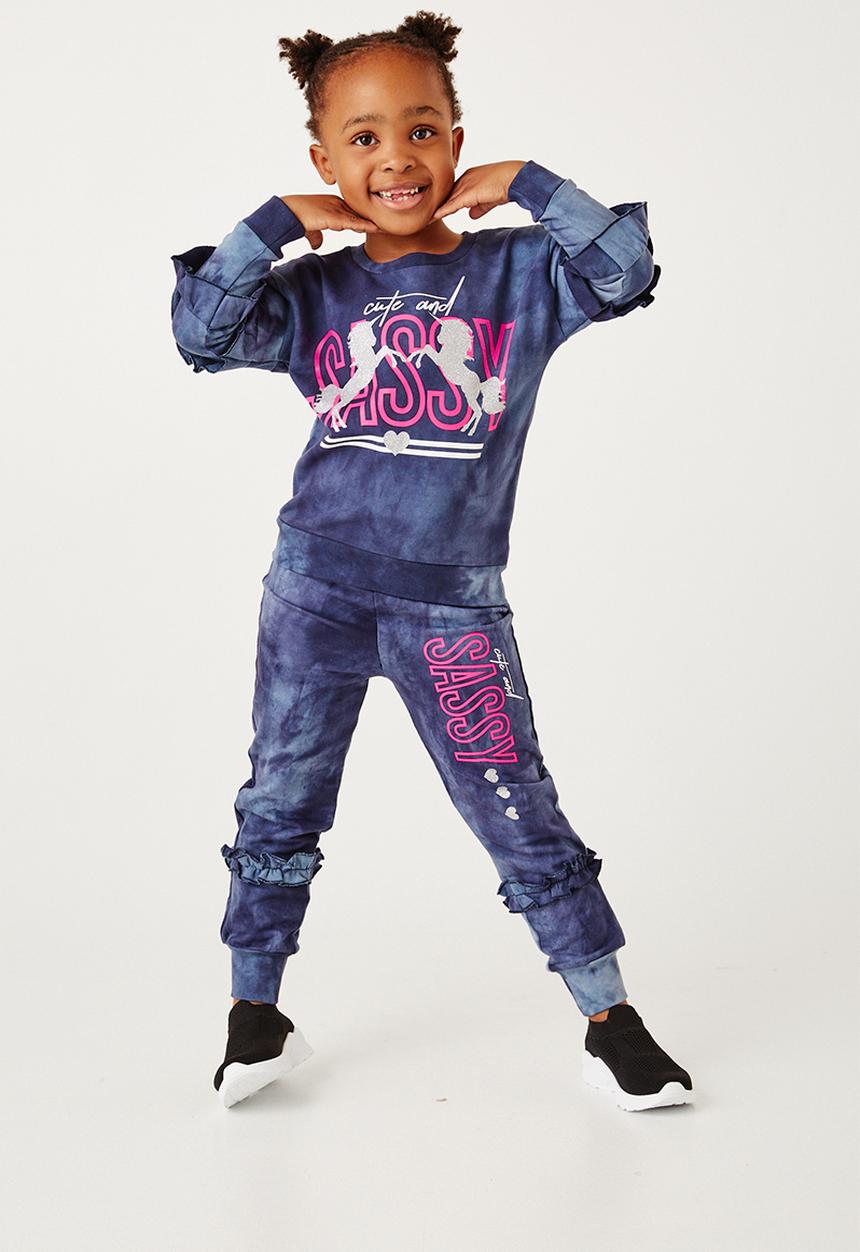 Flyersunion - Ub fleece spectra-dye frill crew - navy
