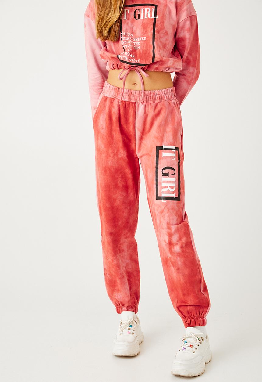 Flyersunion - Ub fleece spectra-dye jogger - blush