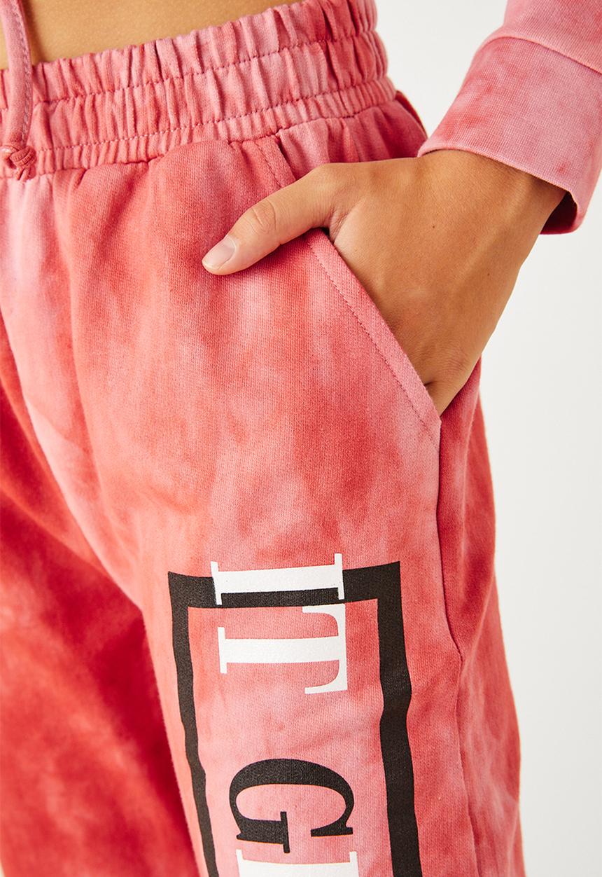 Flyersunion - Ub fleece spectra-dye jogger - blush