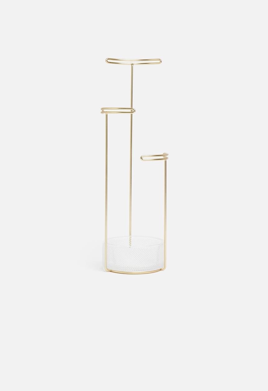 Umbra - Tesora jewelry stand - brass