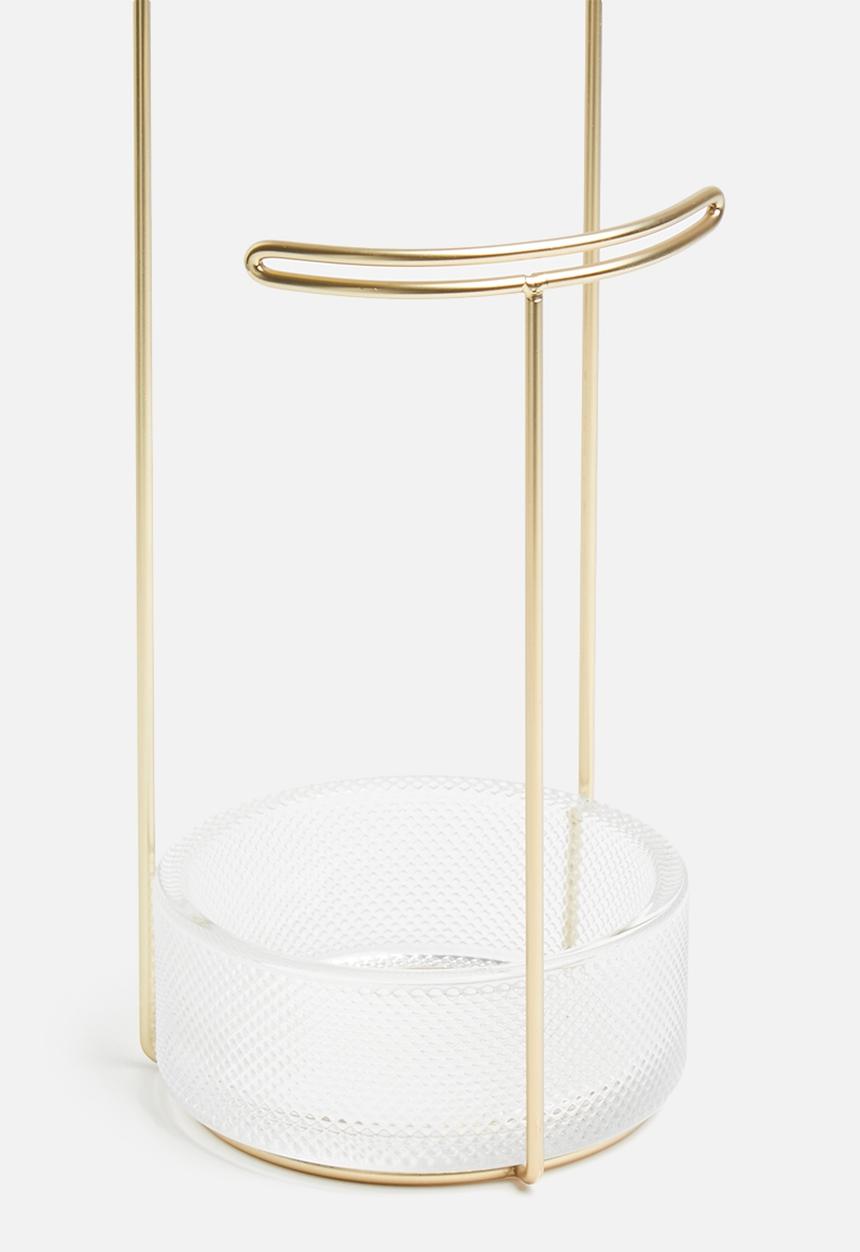 Umbra - Tesora jewelry stand - brass