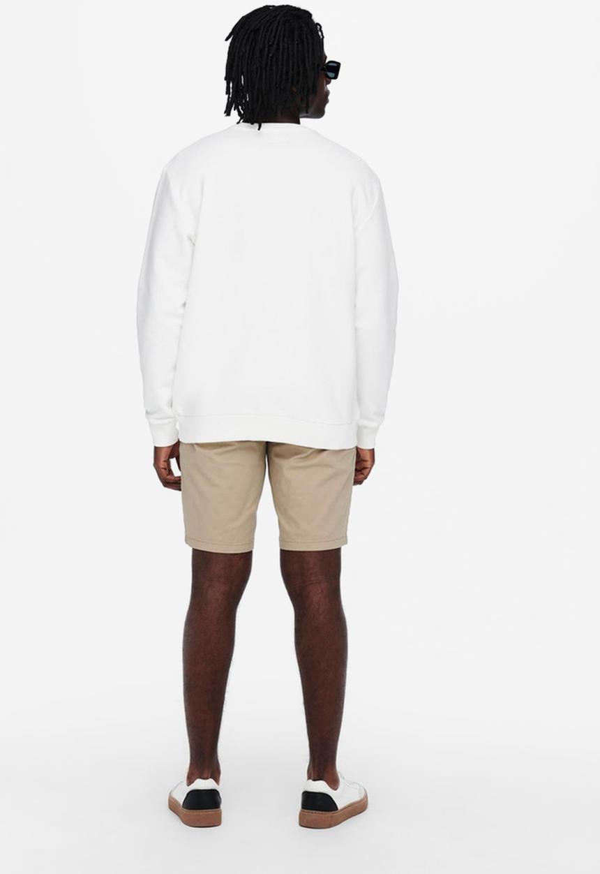 Only & Sons - Onsceres life crew neck - white