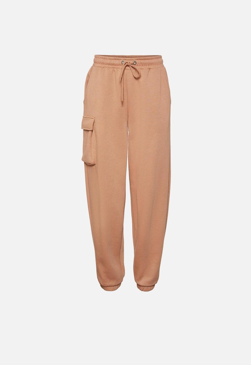 Vero Moda - Natalie cargo sweat pant - brown