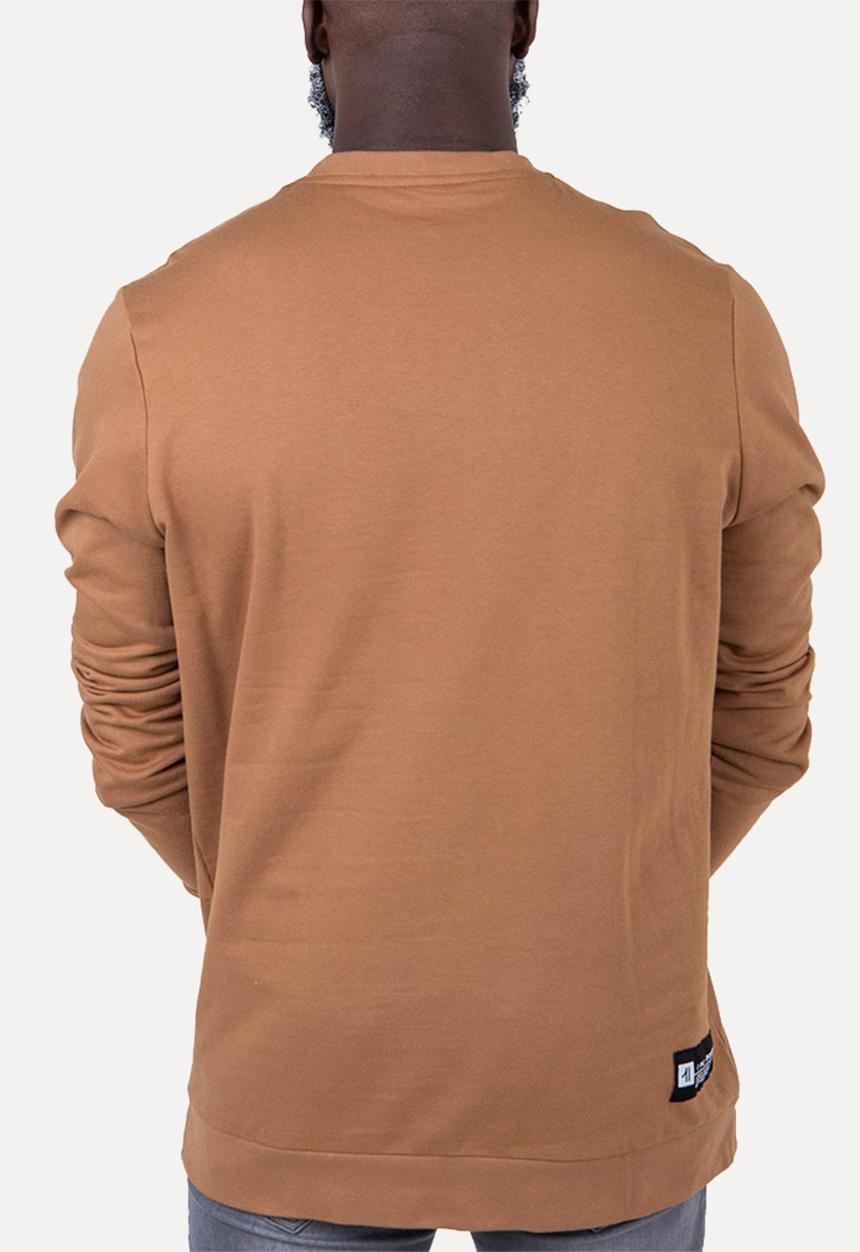 Flyersunion - Brushed fleece crew - tan