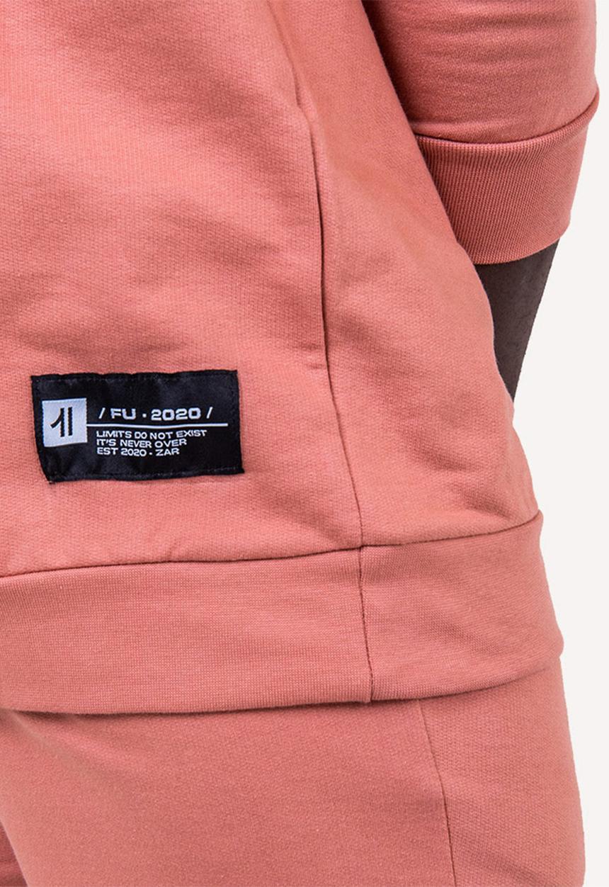 Flyersunion - Brushed fleece crew - ashrose