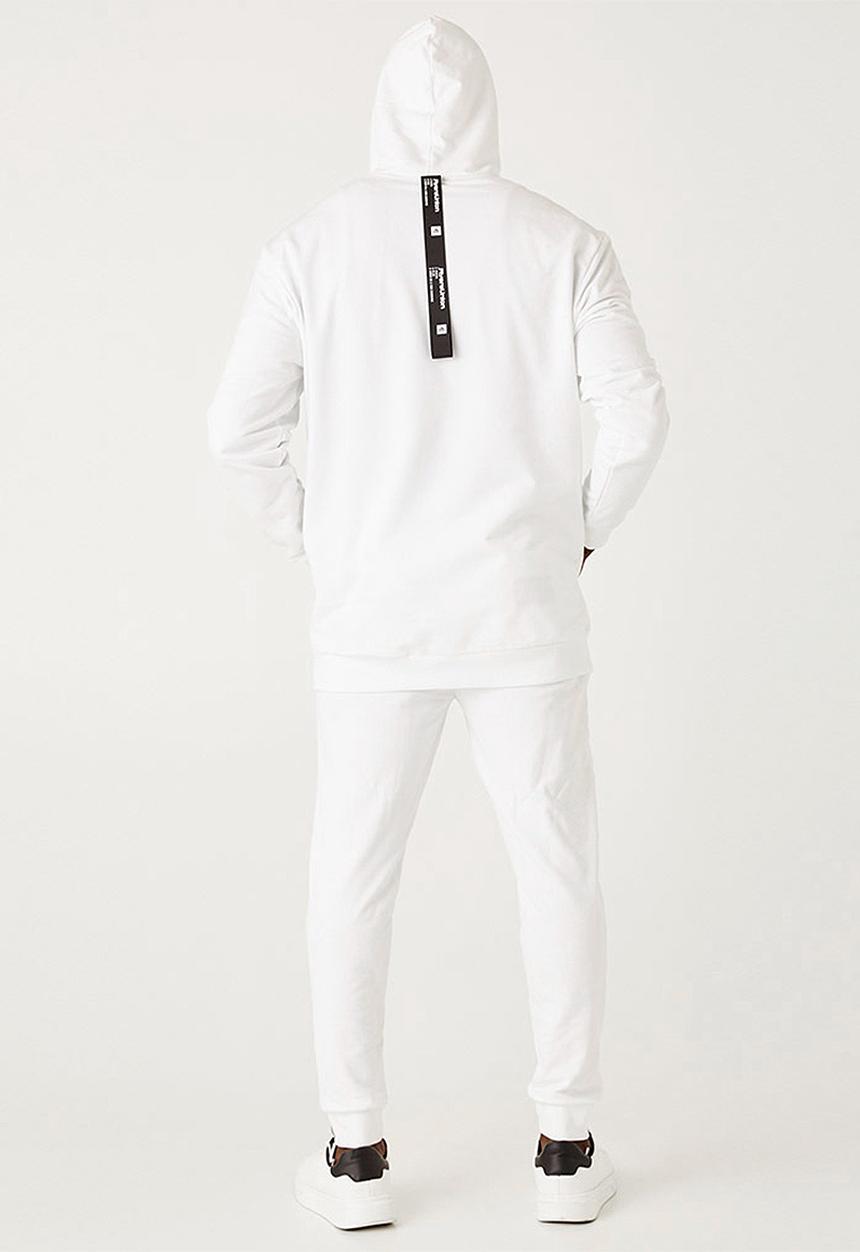 Flyersunion - Brushed fleece hoodie - white