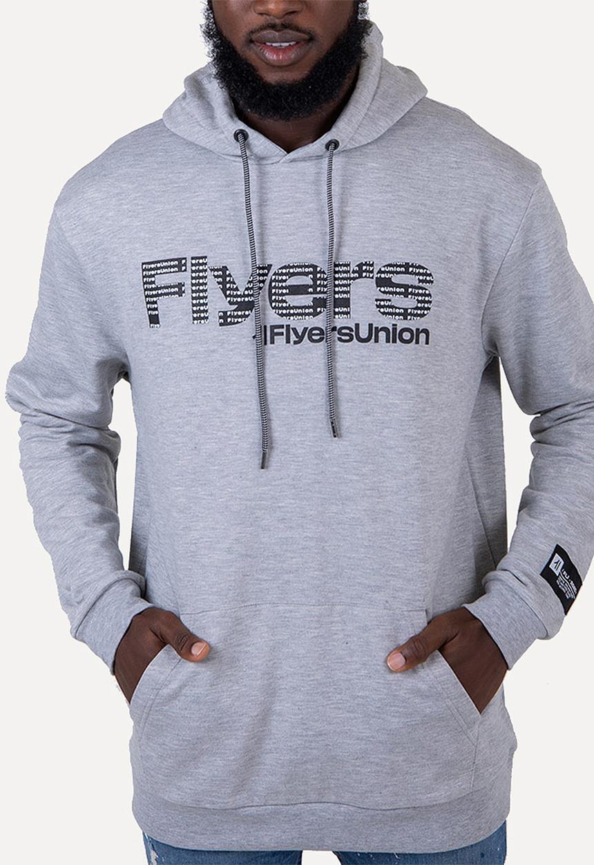 Flyersunion - Brushed fleece hoodie - grey