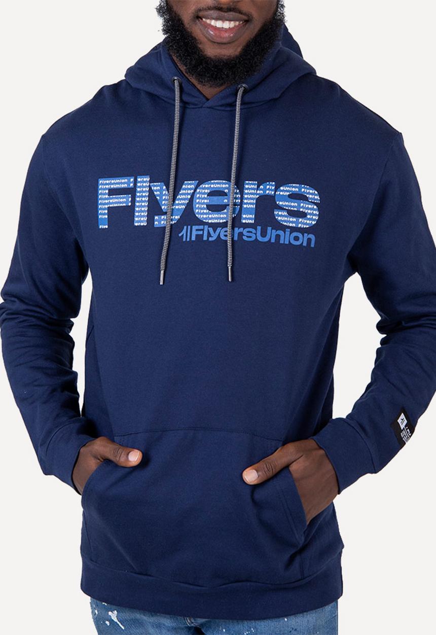 Flyersunion - Brushed fleece hoodie - navy