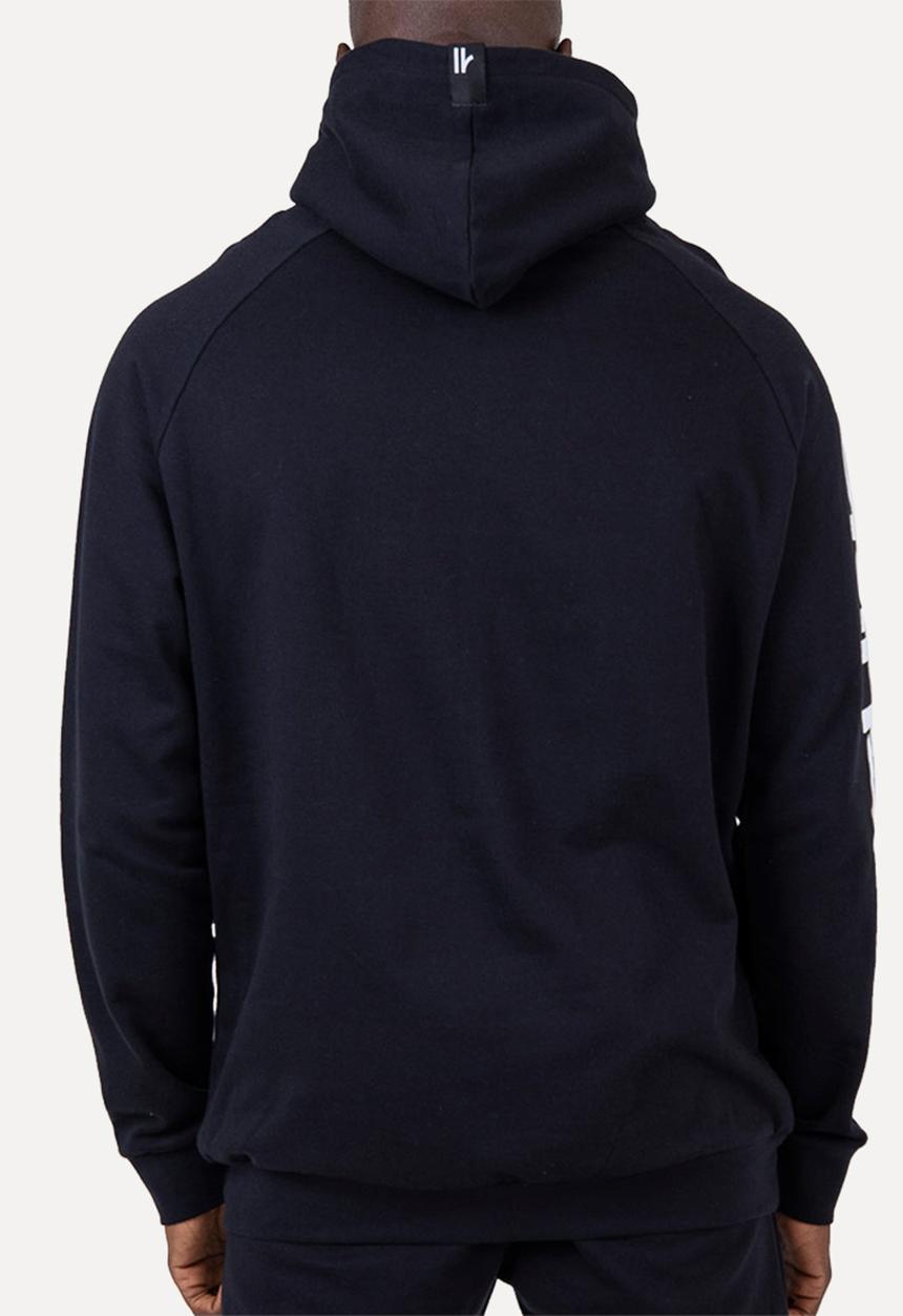 Flyersunion - Brushed fleece buff hoodie - black 