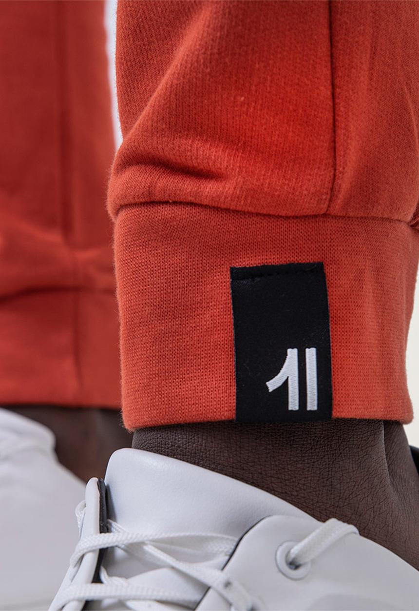 Flyersunion - Brushed fleece jogger - rust