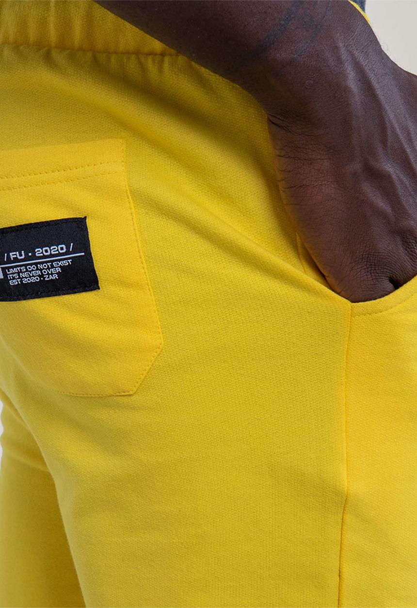 Flyersunion - Brushed fleece jogger - yellow