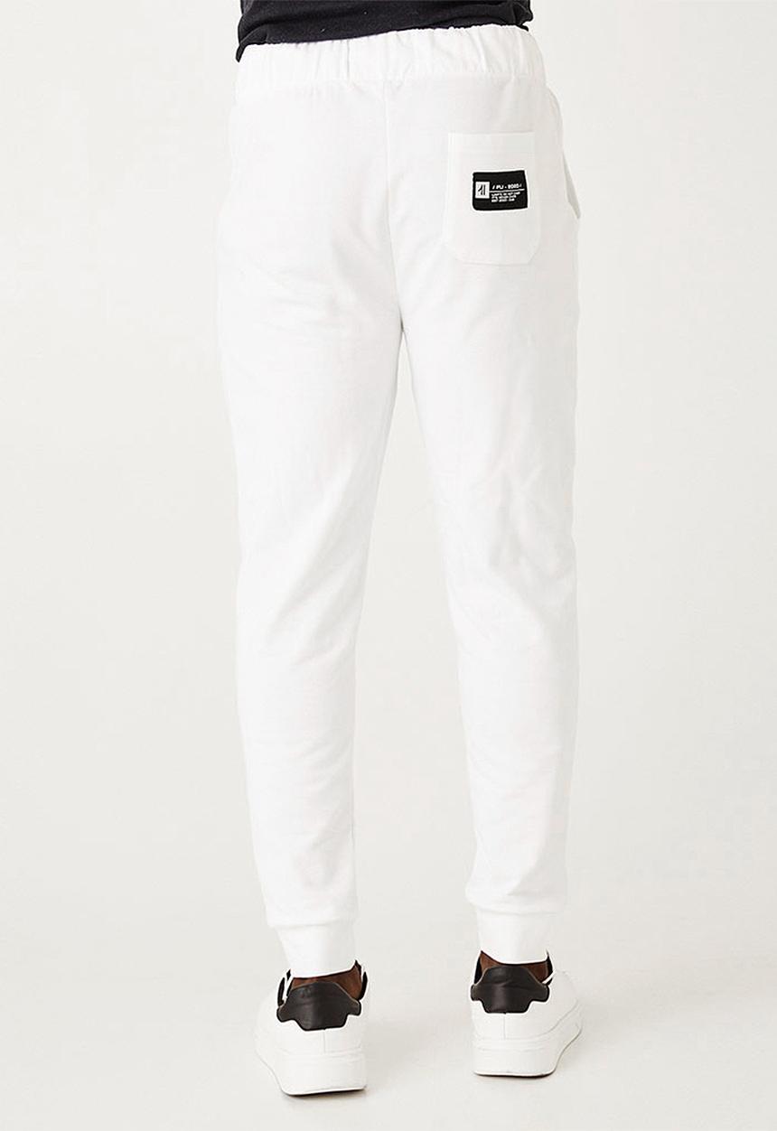 Flyersunion - Brushed fleece jogger - white
