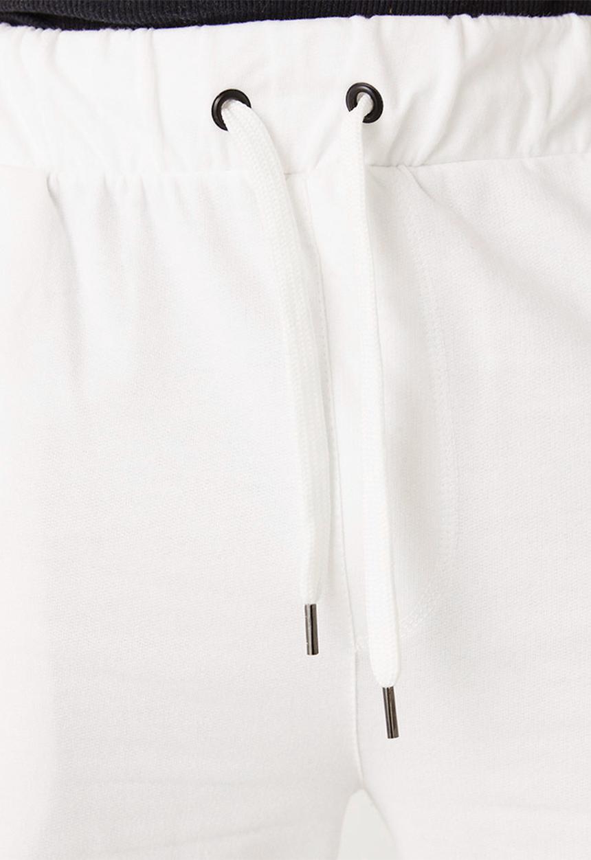 Flyersunion - Brushed fleece jogger - white