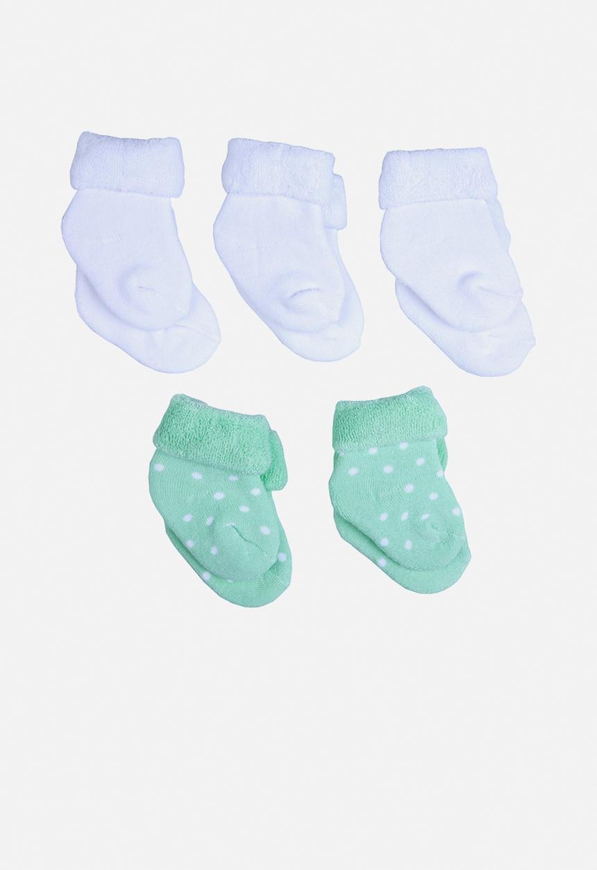 Little Lumps - Babies 5-pack socks - mint