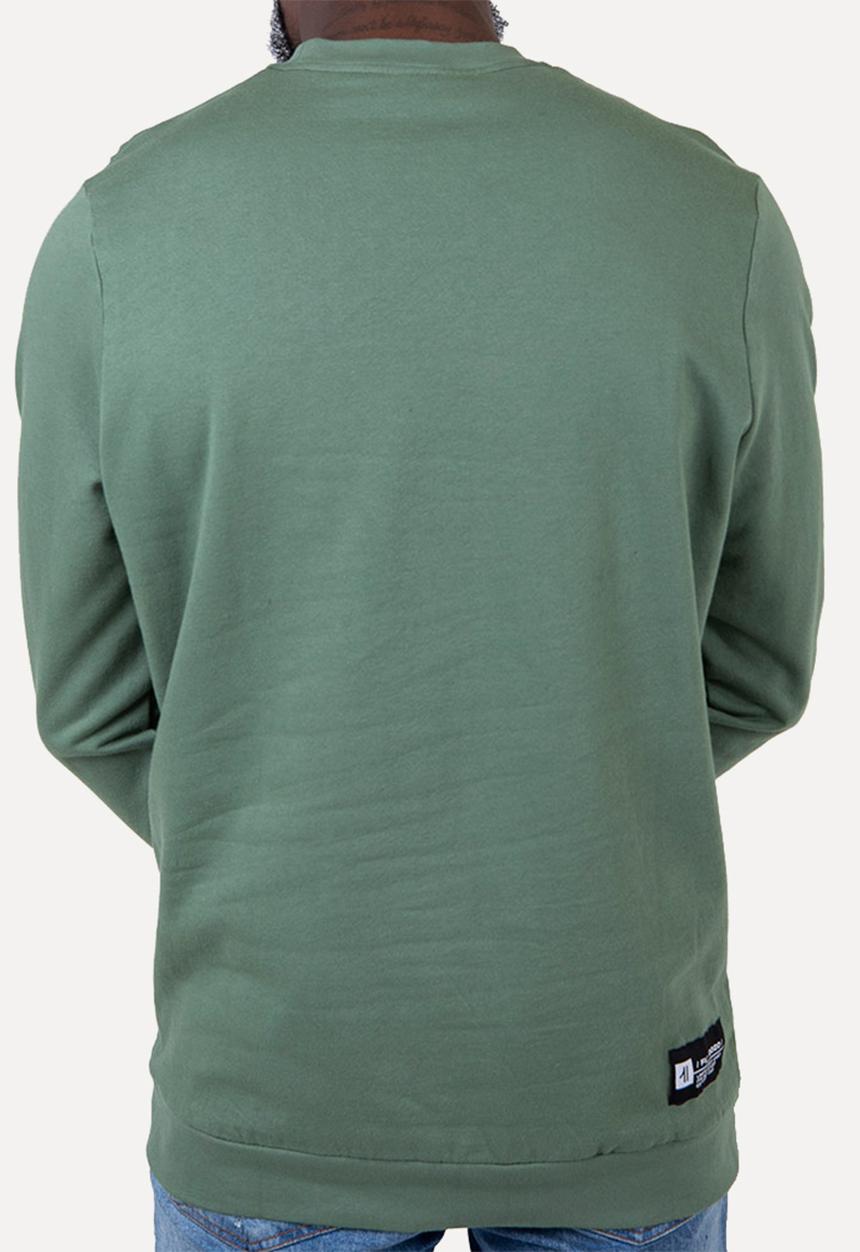 Flyersunion - Brushed fleece crew - olive