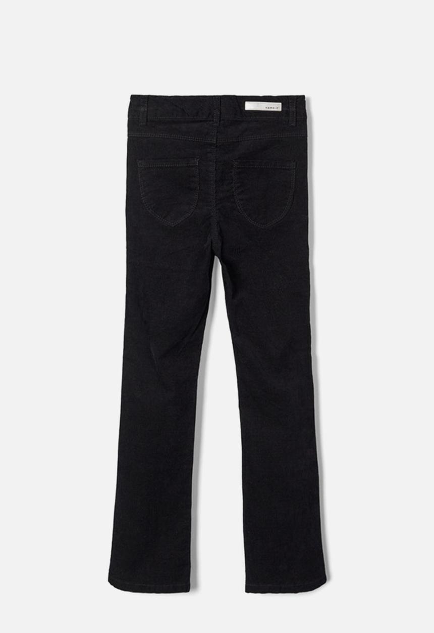 Name It - Polly corduroy bootleg pants - black