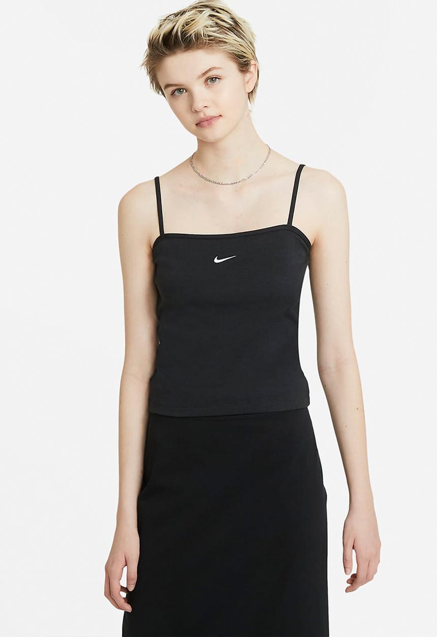 Nike - Nsw essntl tops tank cami - black & white