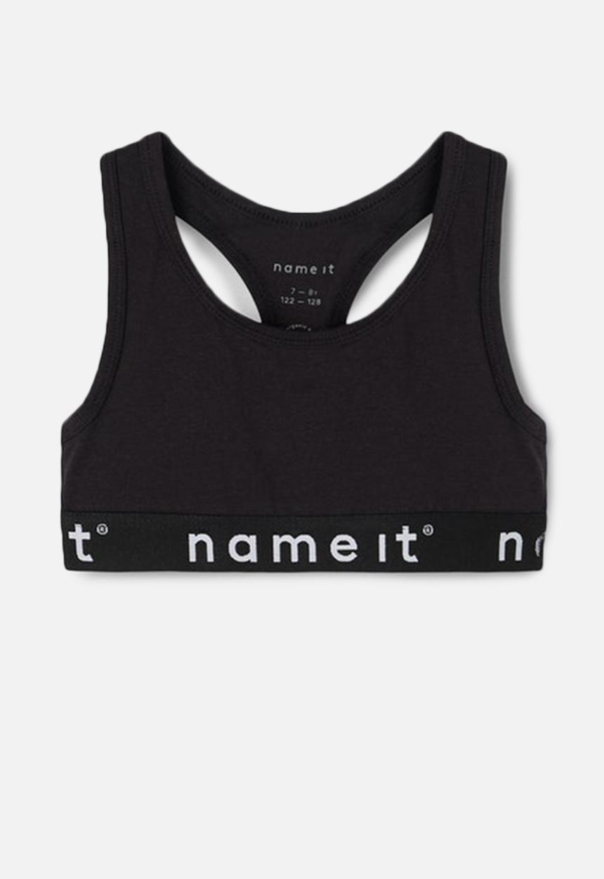 Name It - Girls 2 pack short tops - black