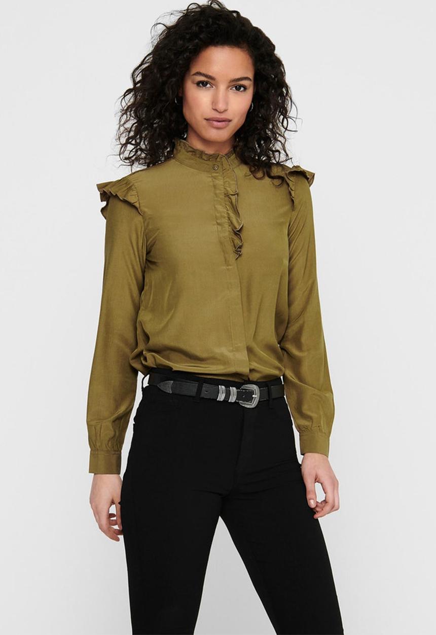 ONLY - Lelva long sleeve shirt - green