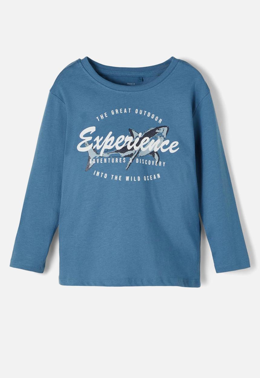 Name It - Mvagno long sleeve loose fit top - blue