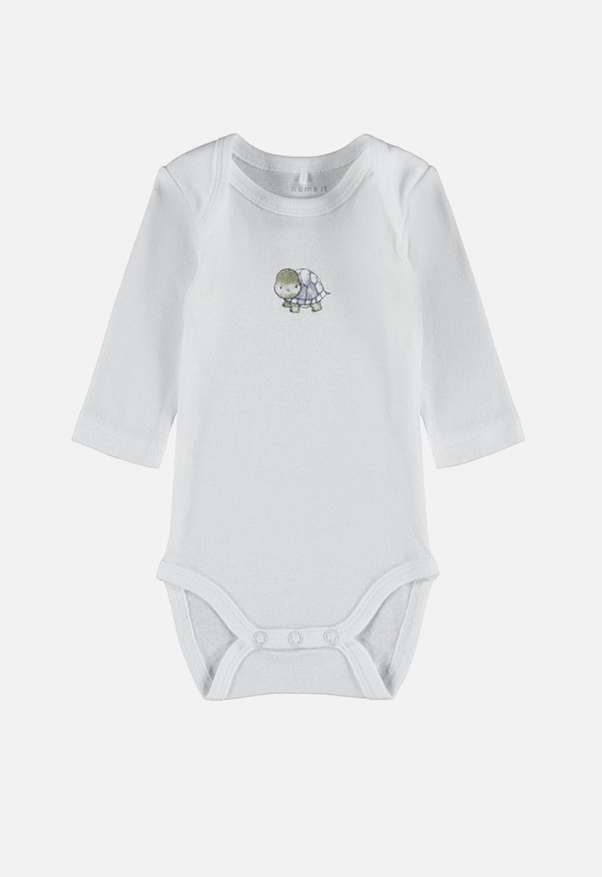 Name It - 3 Pack bodysuits - khaki & white 
