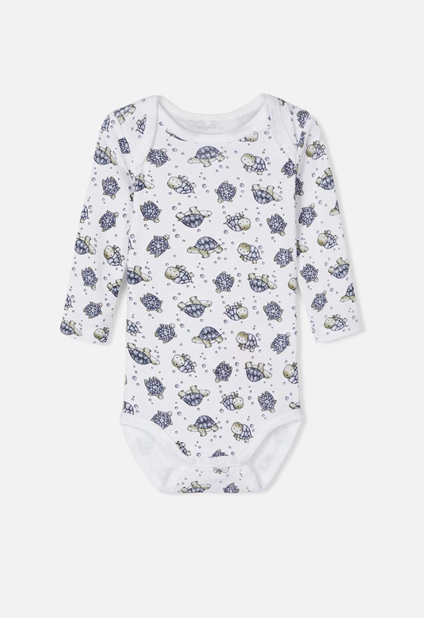 Name It - 3 Pack bodysuits - khaki & white 