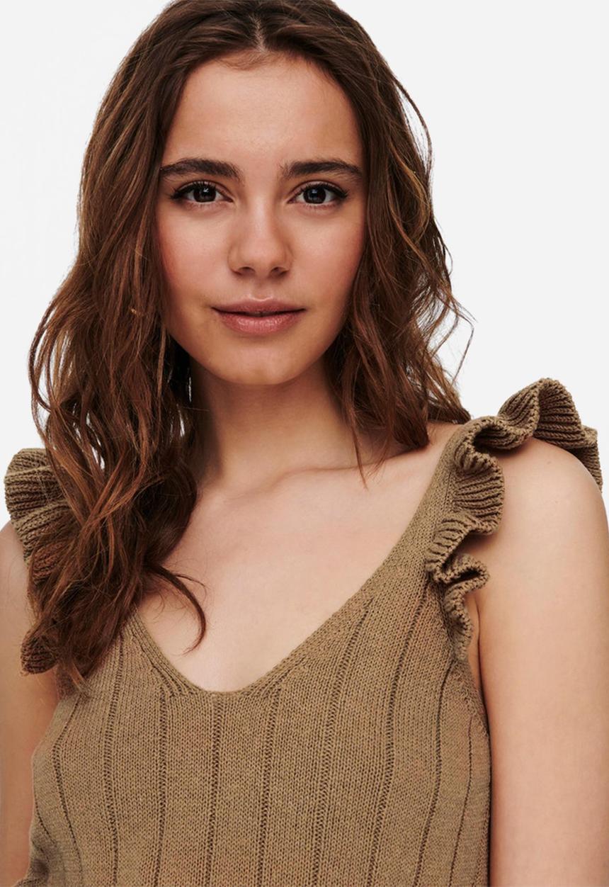 ONLY - Astrid life sleeveless top - woodsmoke