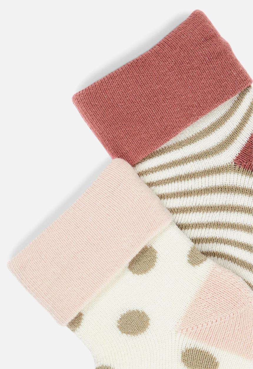 Name It - Bea 2 pack socks - white & pink