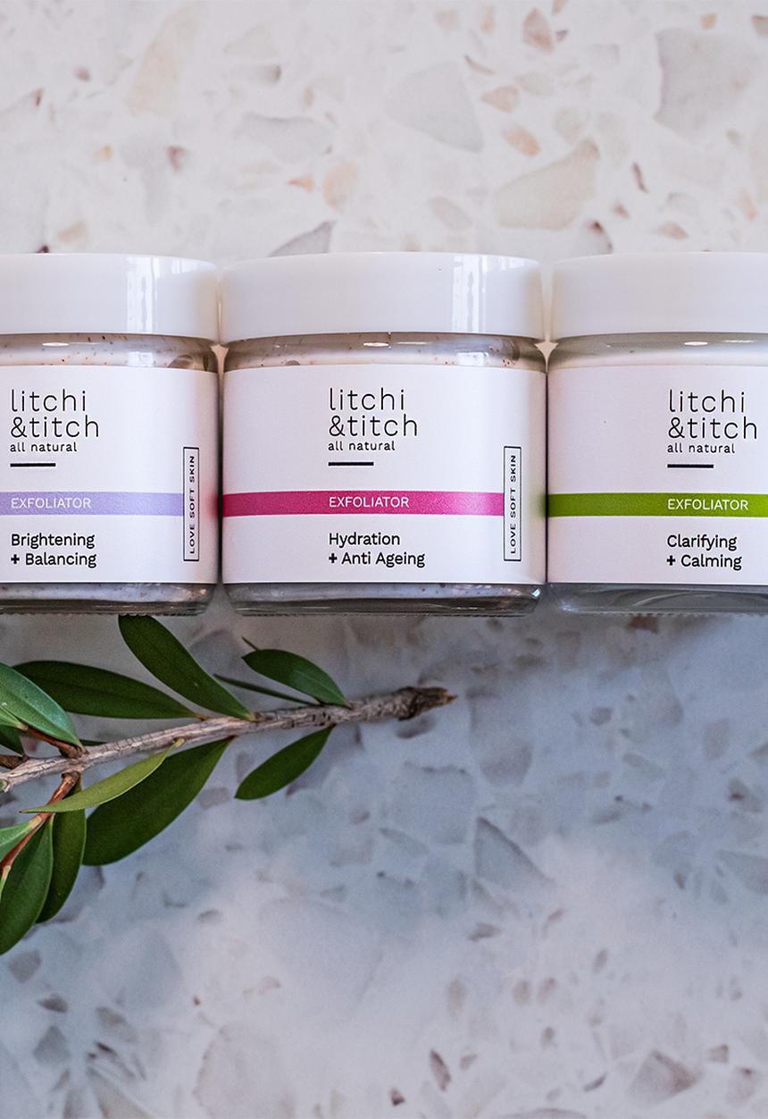 litchi&titch - Clarifying & Calming Face Exfoliator