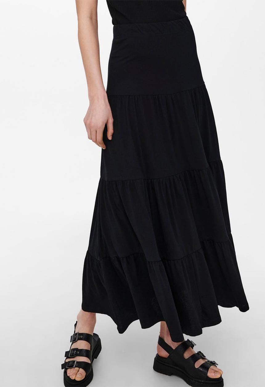 ONLY - May life maxi skirt - black