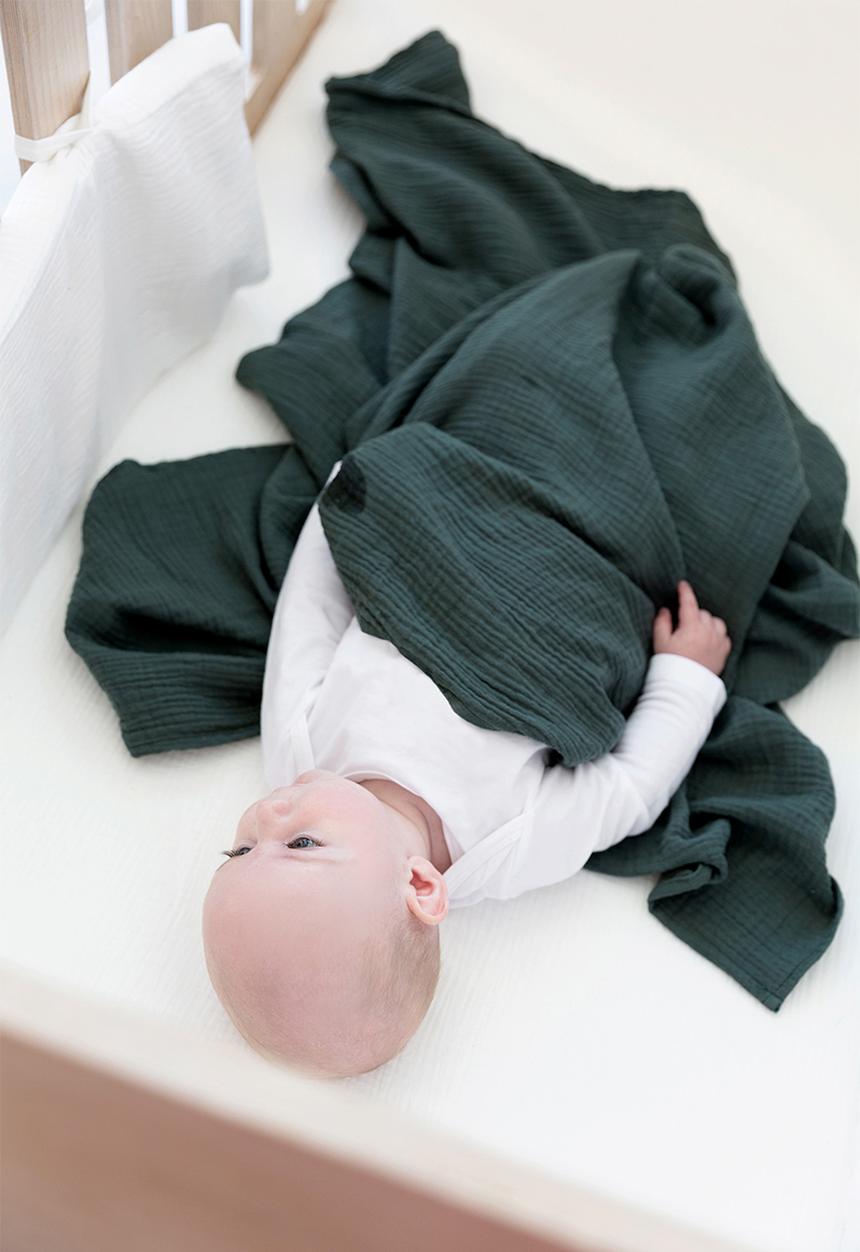 Phlo Studio - Muslin swaddle blanket - sage
