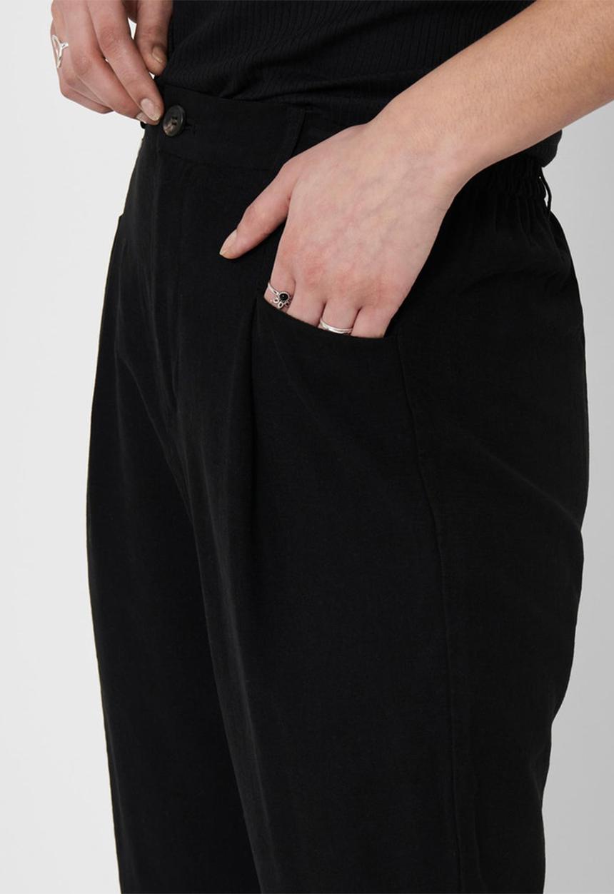 ONLY - Lemery mid smock pant - black