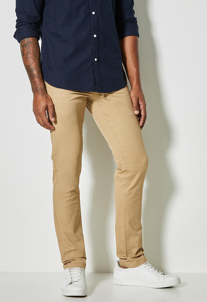 Superbalist - Caleb slim chino - stone