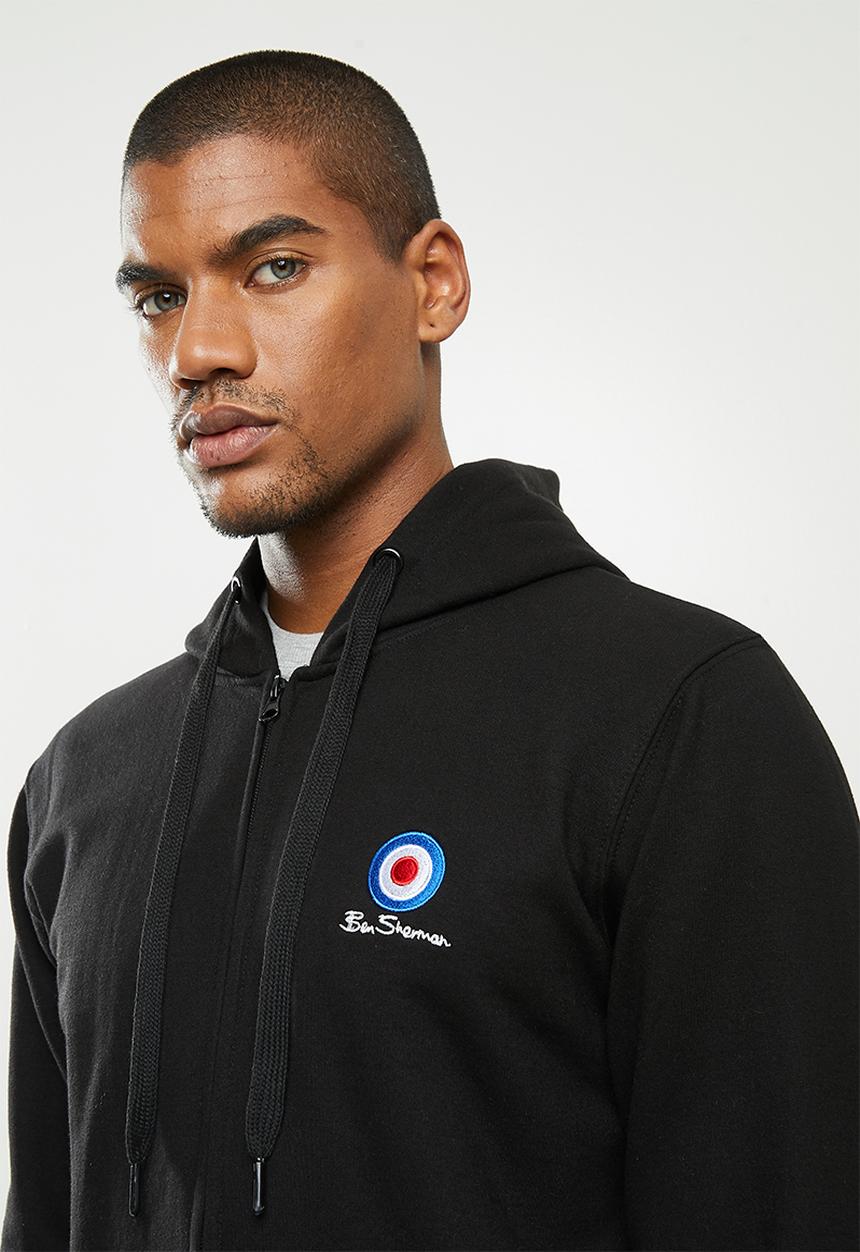 Ben Sherman - Tar zip sweat - black