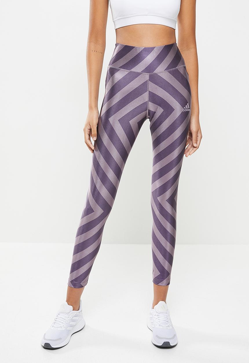 adidas Performance - W aop tights leggings - purple