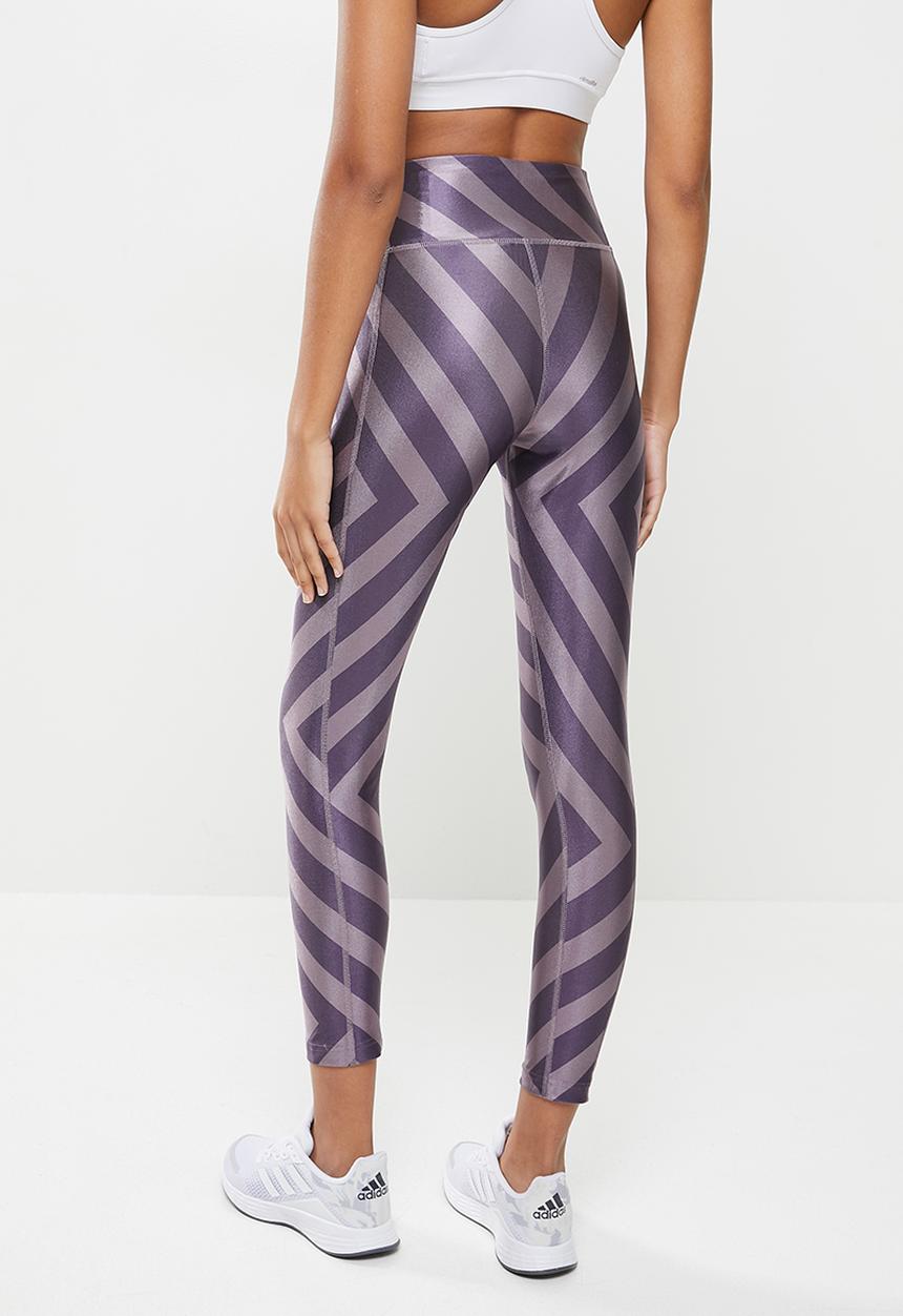 adidas Performance - W aop tights leggings - purple