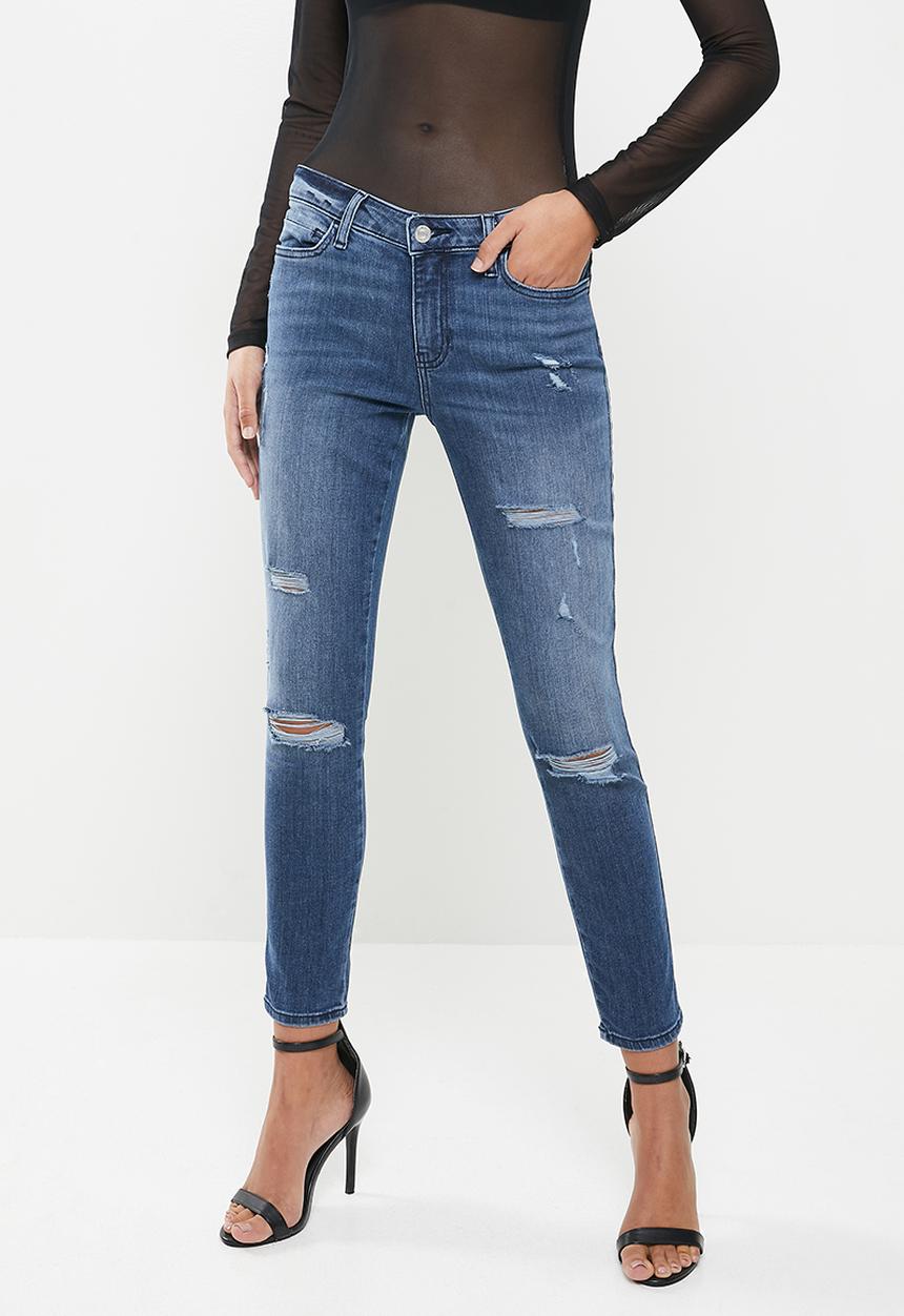 GUESS - Ripped fashion sexy curve - blue