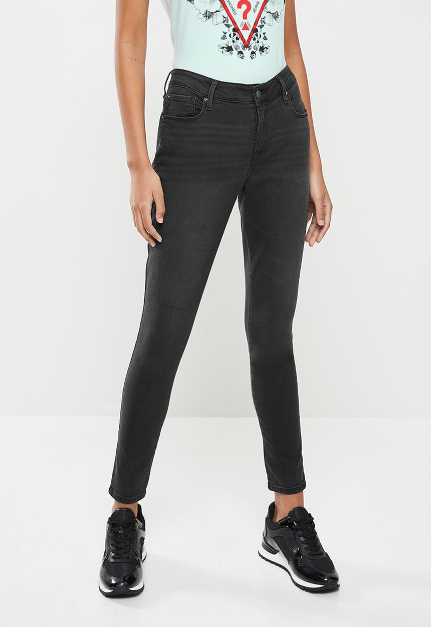 GUESS - Dark wash skinny jean - black 